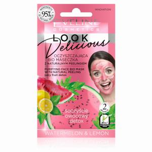Eveline Look Delicious Watermelon & Lemon oczyszczająca bio maseczka 10ml