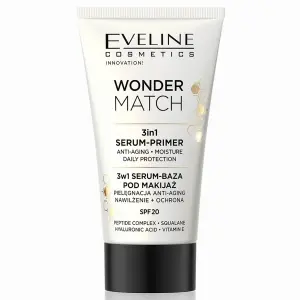 Eveline Cosmetics Wonder Match 3w1 Baza, serum pod makijaż 30ml
